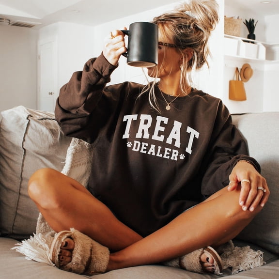 Treat Dealer Sweatshirt, Treat Dealer Shirt, Dog Mom Crewneck, Dog Mom, Dog Lover, Fur Parent Sweater, Dog Owner Tshirt All Size S-5XL