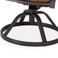 thumbnail image 3 of Afuera Living Traditional Aluminum Outdoor Swivel Rocking Chair in Charcoal, 3 of 20
