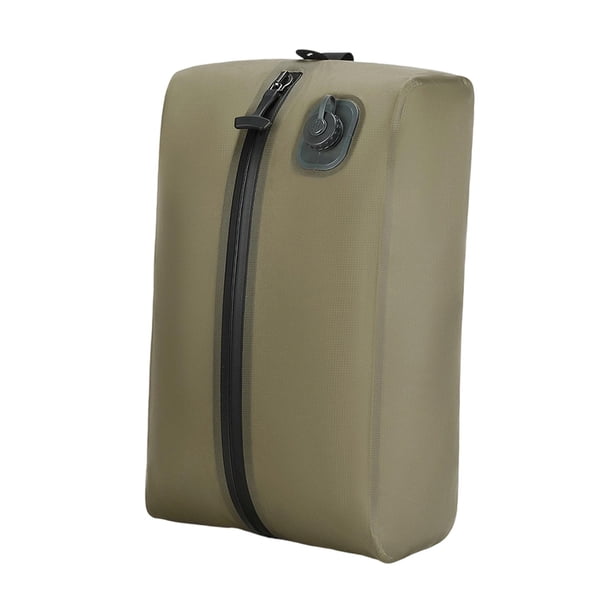 Bolsa de almacenamiento al vacío para viajes, bolsa sellada al vacío, resistente al desgarro, ahorra espacio, multiusos. Verde