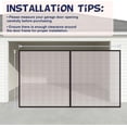 thumbnail image 5 of Magnetic Garage Screen Door 1 car- - 8x7 FT | Fiberglass Mesh, Magnetic Closure, Tool-Free Setup | Ideal for Garage, Patio, Home Gym, Pet Areas & More, 5 of 8
