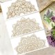 thumbnail image 4 of Juego de 3 pegatinas de transferencia de mandala para muebles y manualidades, de 12 x 6 pulgadas, estilo bohemio, con diseño de media mandala., 4 of 9