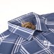 thumbnail image 3 of Camisa de manga corta Western Plaid Pearl con botones a presión para hombre, 3 of 7