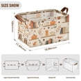 thumbnail image 7 of Yayeee Foldable Storage Basket for Shelves with Handles Set of 2 Waterproof Cloth Bins, Fall Book Shelf, 7 of 7