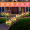 thumbnail image 7 of Fohil 2 Pack Solar Garden Flower Lights,10-Head Snow Lotus & Butterfly,2 Modes, for Outdoor Yard Decor,Gift for Mom, 7 of 7