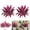 2pcs, variant on Artificial Cordyline Fruticosa Logs with Boston Fern & Dragon’s Blood Tree, 21.6in Fake Plants with Pink Purple Leaves, UV-Resistant Outdoor Garden Patio Decor