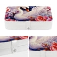 thumbnail image 4 of Swan Elegant PU Leather Portable Organizer Box with Removable Compartment - Earring Holder, Decorative Box, Jewelry Box, 4 of 6