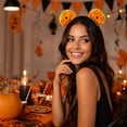 thumbnail image 5 of Halloween Plush Pumpkin Headband for Women & Girls Cute Jack‑O‑Lantern Hair Hoop Fun Festive Costume Accessory for Theme Party Events,One Size,C, 5 of 7