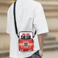 thumbnail image 3 of FUIALDOLG Crossbody Bag for Work, 2 Layer with Front Pocket Crossbody Purse for Girls Cartoon Fire Truck Print Design Crossbody Bags, 3 of 7