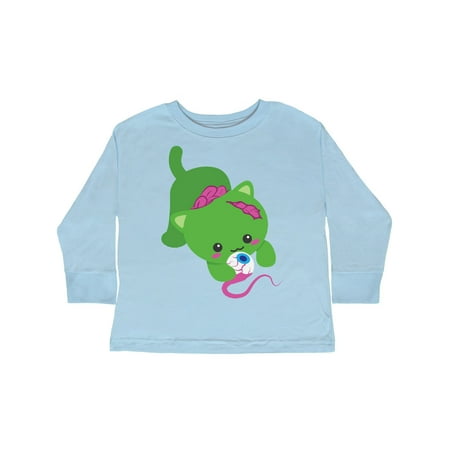 

Inktastic Zombie Cat Gift Toddler Boy or Toddler Girl Long Sleeve T-Shirt
