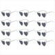 thumbnail image 1 of Boda Gafas de Sol en Forma de Corazón Despedida de Soltera Gafas Dama de Regalos para Padrinos de Boda, 1 of 5