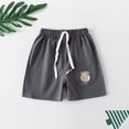 thumbnail image 2 of Kovlvoll Unisex Boys Girls Clothes Shorts Wide Leg Elastic Waisted Drawstring Summer Cotton Comfy Cute Shorts Overalls, 2 of 5