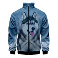thumbnail image 3 of Nueva chaqueta con estampado 3D de husky para hombre, chaquetas con gráficos de animales de invierno para niños, ropa de calle divertida, ropa vintage, 3 of 5
