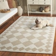 thumbnail image 3 of SAFAVIEH Ebony Alastar Checkered Area Rug, Beige/Ivory, 6' x 6' Square, 3 of 11