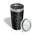 thumbnail image 4 of Wisconsin Tumbler Home State Travel Mug Insulated Laser Engraved Map Coffee Cup 20 oz Black, 4 of 5