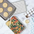 thumbnail image 5 of Yayeee Pot Holders Kitchen Heat Resistant with Pocket 7"x9.8" Cotton Oven Cooking Hot Pads, Floral Mushroom, 5 of 7