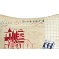 thumbnail image 2 of Cabana Beach Relaxation & Seaboard HD Printed Accent Throw Pillow, 18" x 18", 2 of 4