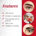 thumbnail image 4 of Kit de tinte para cejas Ardell Soft Black con extractos naturales, 4 of 5