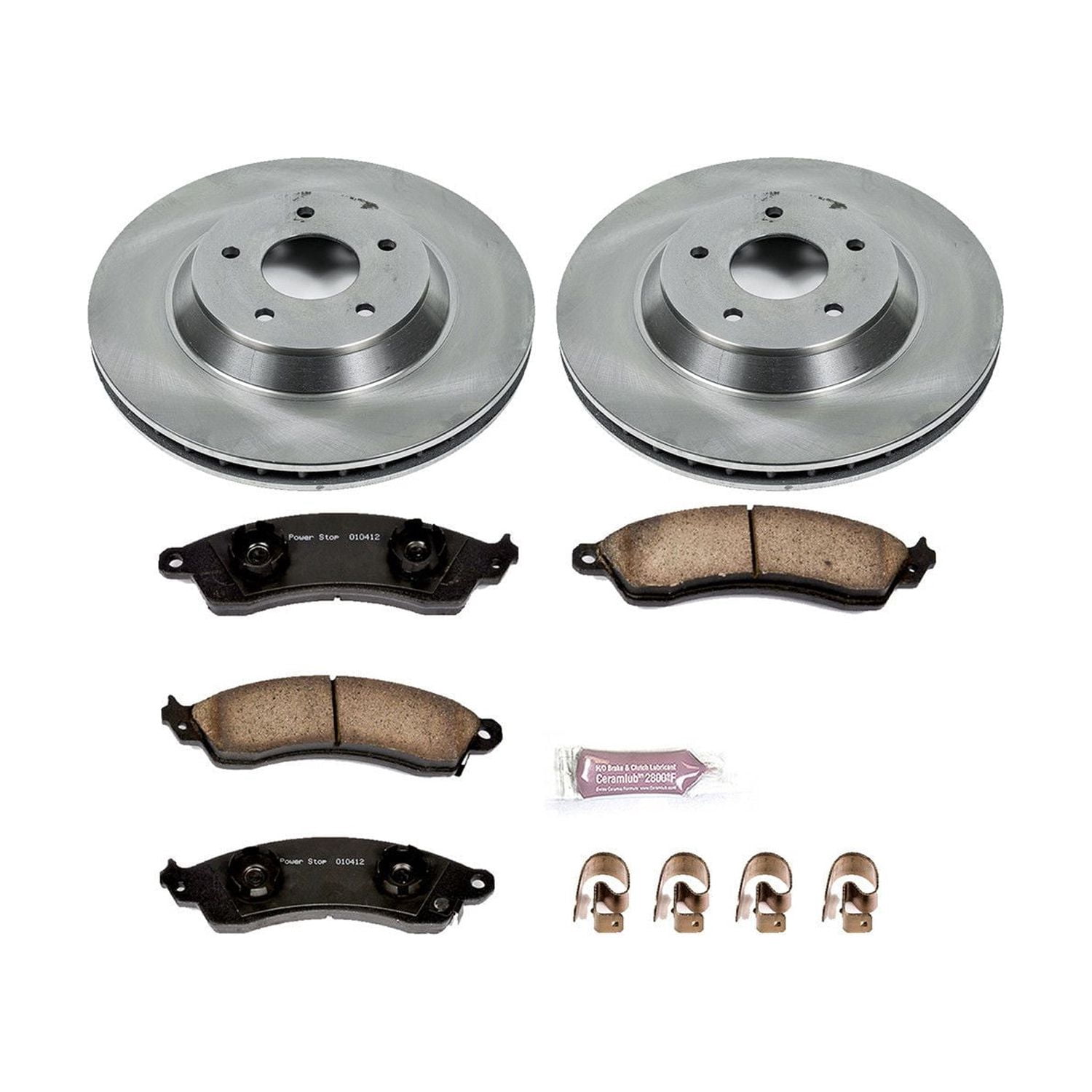 Power Stop Front Stock Replacement Brake Pad and Rotor Kit KOE4913