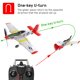 thumbnail image 3 of Avión de radiocontrol con estabilizador Xpilot para niños y adultos, avión teledirigido de 4 canales, 2023G, 6 ejes, EPP, 400mm, P51D, Mustang /F4U, Corsair, 2,4, 3 of 4
