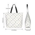 thumbnail image 4 of Kdxio Dancing Dogs Casual Tote Bags Women Big Capacity Shoulder Bag for Women Travel Shoulder Bags Handbags, 4 of 6