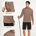 thumbnail image 4 of Mens Long Sleeve Hoodies with Mask Lightweight Pullover Sun Protection UV Shirts Unisex Solid Stretchy Slim Hiking T-Shirts Summer, 4 of 7