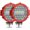 Type 2-red*2, variant on 2/4pcs 7 Inch Round LED Lights Pods Bar LED Driving Lamps SUV Offroad Truck