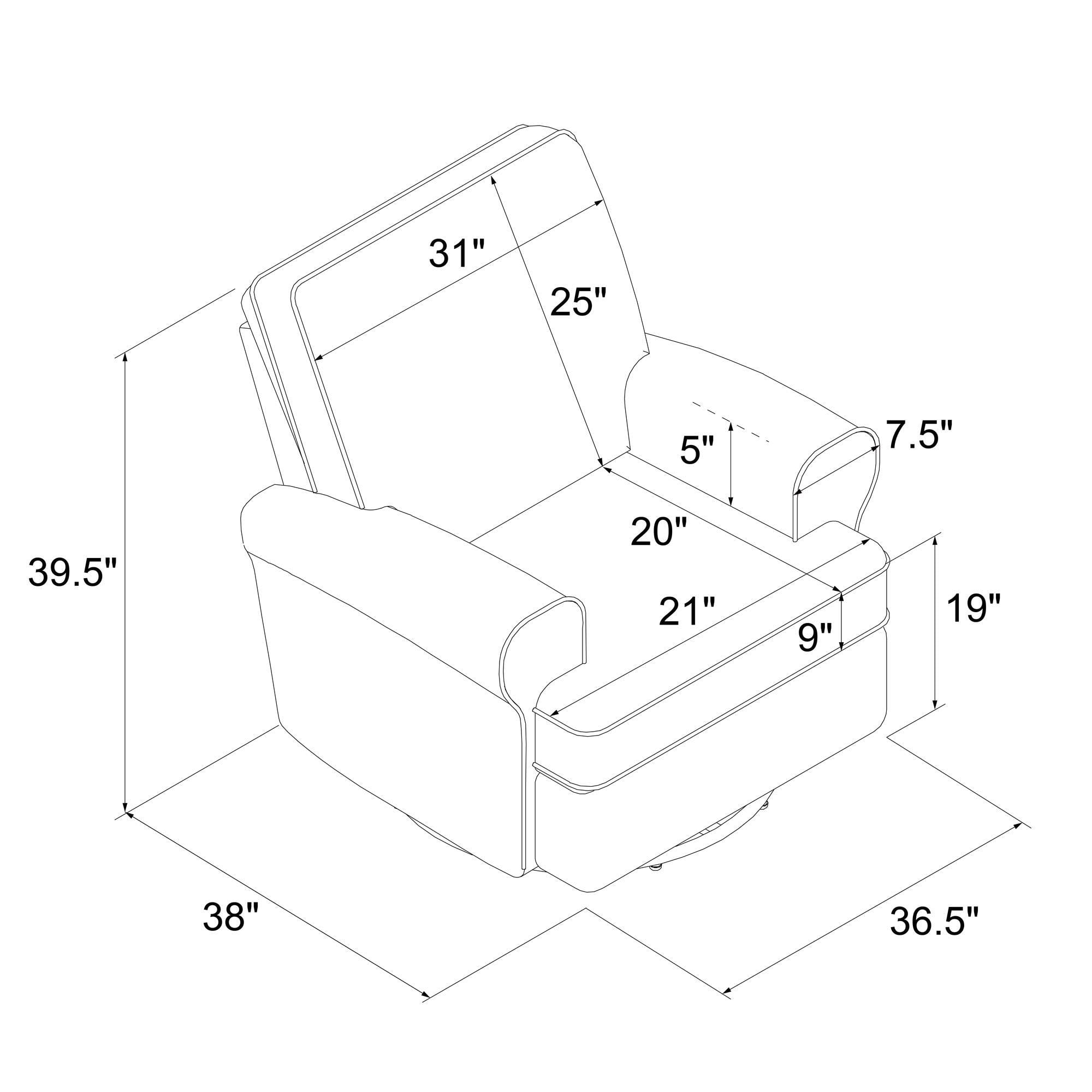 Baby Relax Tiana Nursery Swivel Glider Recliner Chair
