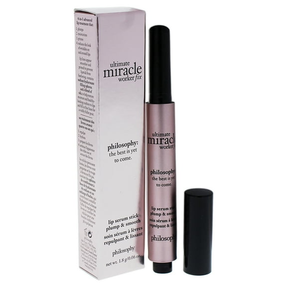 Ultimate Miracle Worker Fix by Philosophy, 0.06oz Lip Serum Stick for Unisex