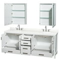 thumbnail image 7 of Wyndham Collection Wcs141480d-Qtz-Us3med Sheffield 80" Free Standing Double Basin Vanity, 7 of 7