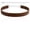 Brown, variant on Leather Choker for Women, 0.6" Classic Ribbon Style, Adjustable 12–18", Stainless Steel Clasp, Minimalist Goth/90s Layering Collar — Black