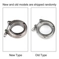 thumbnail image 2 of Universal Car 5" Stainless Steel Turbo Exhaust V Band Flange Clamp Kit, 2 of 4