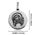thumbnail image 2 of Stainless Steel Tribal Aries Zodiac (Ram) Round Medallion Pendant Necklace, 2 of 3