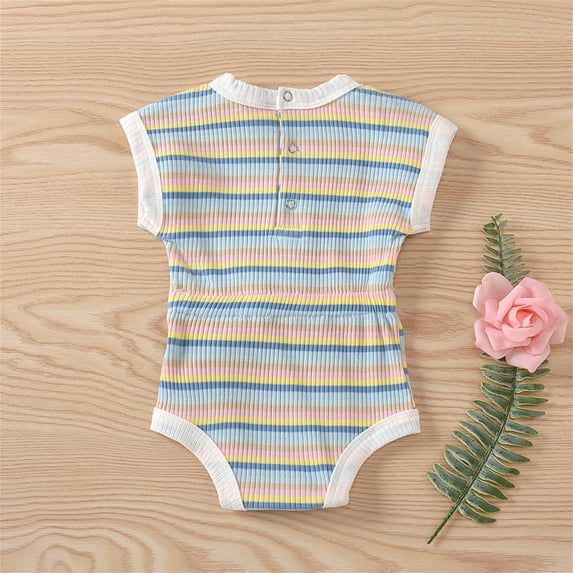 Vedolay Bodysuits For Baby Baby Girls Sleeveless Casual Jumpsuit Rompers Straight Wide Leg Pants Outfits,Light Blue 18-24 Months