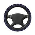 thumbnail image 3 of Elastic Steering Wheel Cover, shining stars sky navyblue Stretch Thickening Car Steering Wheel Cover Women Men, Steering Wheel Protector Universal 15 in, 3 of 7