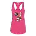 thumbnail image 2 of Wild Bobby, If It's Not a Boxer It's Just a Dog Gift | Womens Dog Lover Jersey Racerback Tank Top, Raspberry, Medium, 2 of 3