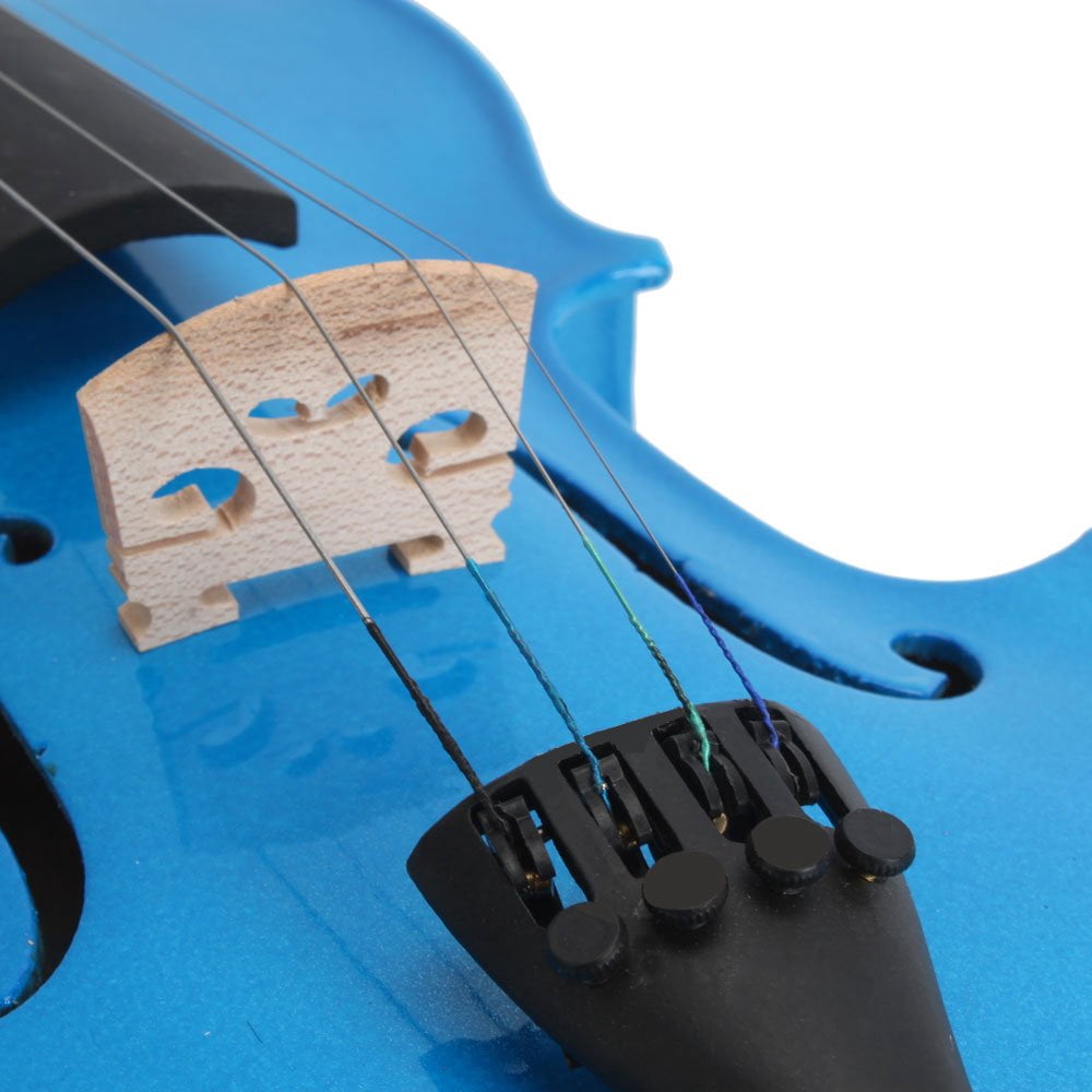 4/4 Full Size Natural Acoustic Violin with Case, Bow, and Rosin - Ideal for Student and Beginners, Natural
