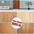 thumbnail image 5 of 4 Pieces Rubber Wood Grain Tool Rubber Painting Tools Comb Faux Wood DIY Imitation Paint Rollers for Furniture Wall Decor (Red), 5 of 5