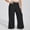 Black, variant on Vivianyn HD Women's Plus Size Wide Leg Palazzo Pants, Flowy Elastic Waist Casual Pants,White,Size XL-XXXXXL
