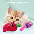 thumbnail image 4 of 5 juguetes de hierba gatera, juguetes para gatos Cinco De Mayo, tequila cactus maraca chili burro juguetes de peluche con papeles de sonajero incorporados, 4 of 7