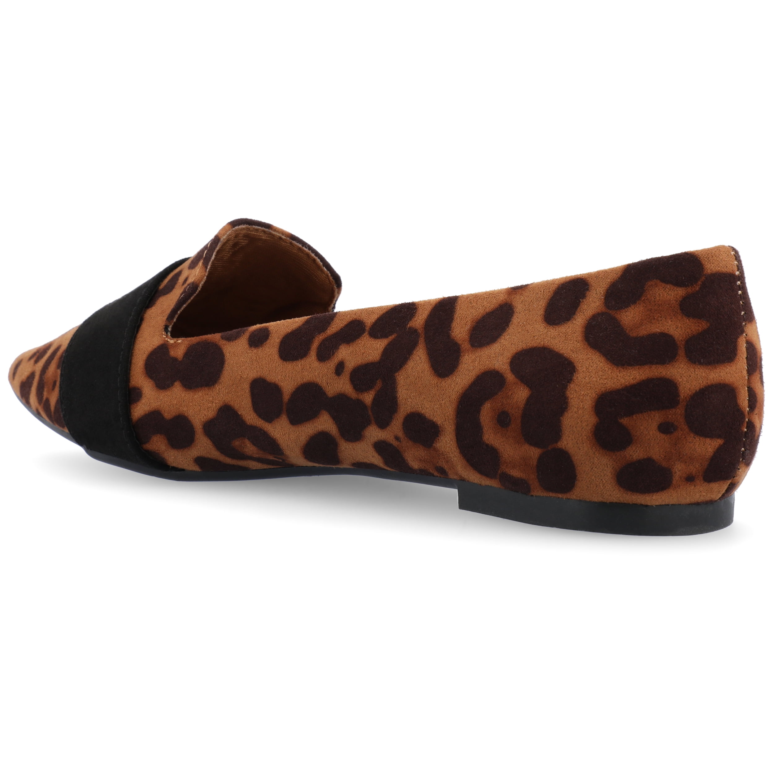 Journee Womens Audrey Slip On Pointed Toe Loafer Dress Flats
