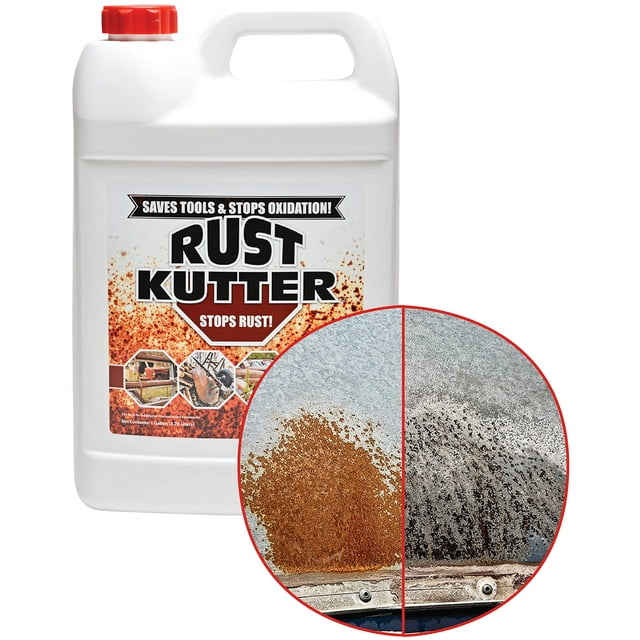Rust Kutter- Gallon - Arrête la Rouille et Convertit les Taches de Rouille pour Laisser une Surface Apprêtée Prête à Peindre, Réparation Professionnelle de Rouille Fabriquée aux États-Unis