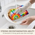 thumbnail image 7 of 4 Pcs Funny Kitchen Towels,Rainbow Tie Dye Sunburst Microfiber Dish Towels,Kitchen Tea Towels,Kitchen Towel Set (18" X 26"), 7 of 7
