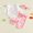 Pink, variant on Infant Girls Fall Outfits Ruffle Long Sleeve Crew Neck Letters Bow Embroidery Romper Floral Print Pants and Headband Set