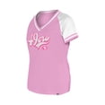 thumbnail image 2 of Women's New Era Pink San Francisco 49ers Mommy & Me V-Neck T-Shirt, 2 of 3