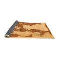 thumbnail image 2 of Ahgly Company Indoor Round Abstract Orange Modern Area Rugs, 6' Round, 2 of 4
