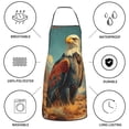 thumbnail image 6 of Sikiie Western Desert Cactus Bald Eagle Aprons for Kitchen Cooking Aprons, Chef Apron for Men Women Chef, 6 of 7