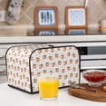 thumbnail image 5 of KLL Squirrel And Rose Print 4 Slice Toaster Dust Covers Kitchen Small Appliance Cover with 2 Pockets,Can hold Jam Spreader Knife & Toaster Tongs (12.4 x 10.6 x 8.2), 5 of 6