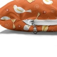 thumbnail image 4 of Orange Pet Bed, Birds with Heart Shapes Swirling Patterns on Burnt Orange Vintage Backdrop, Resistant Pad for Dogs and Cats Cushion with Removable Cover, 24" x 39", Orange Yellow White, by Ambesonne, 4 of 4