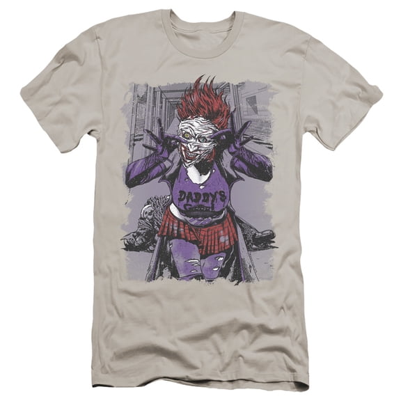 JLA Justice League Jokers Daughter HBO S/S Adult 30/1 T-Shirt Silver