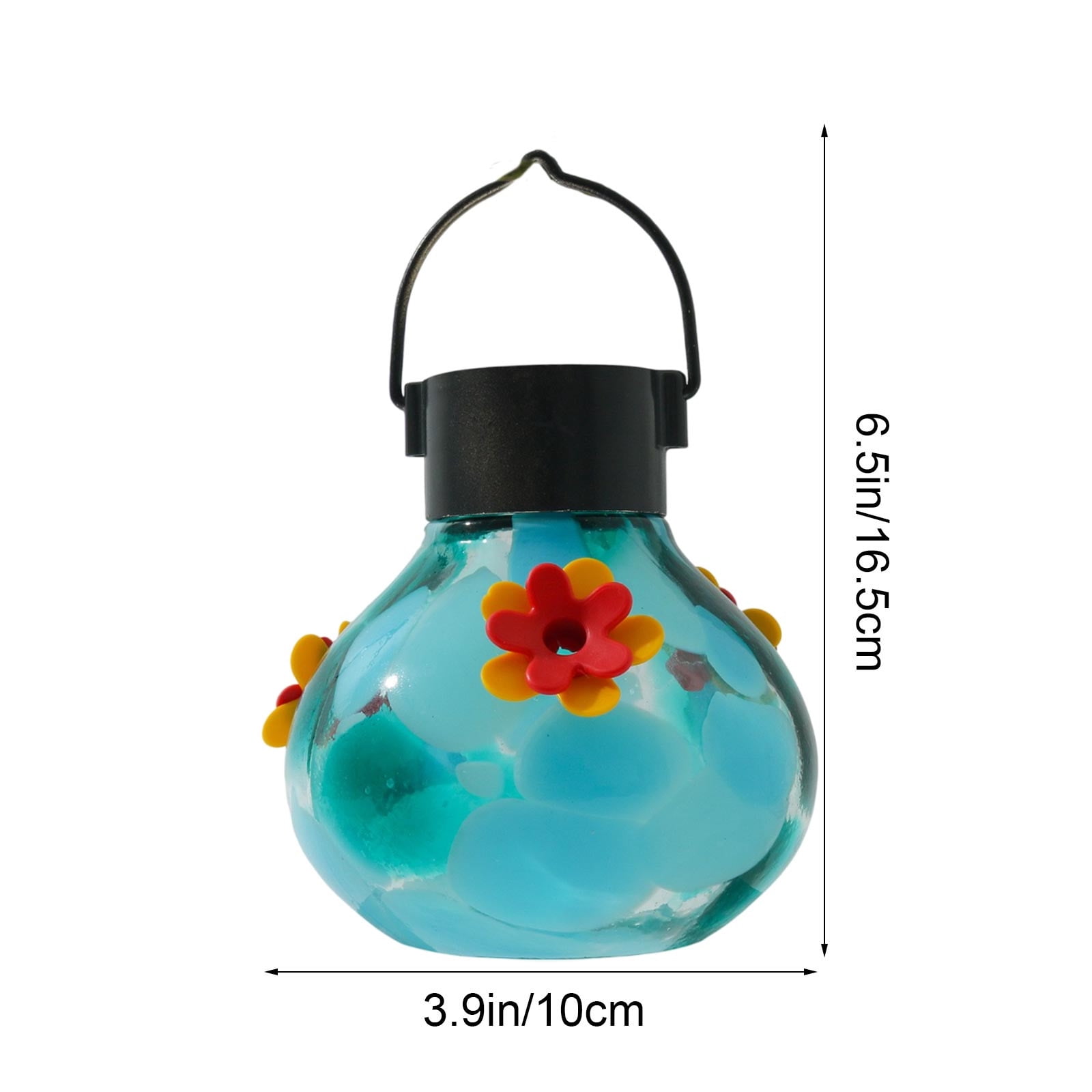 Camnix Solar Lighted Hummingbirds Feeder Automatic Unit Patio Hanging Outdoor Decoration
